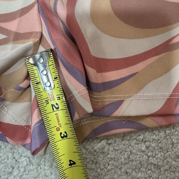 NWT Altar’d State Shorts Women’s Size Large Paisley Print Peach White Blue Brown - Picture 6 of 10